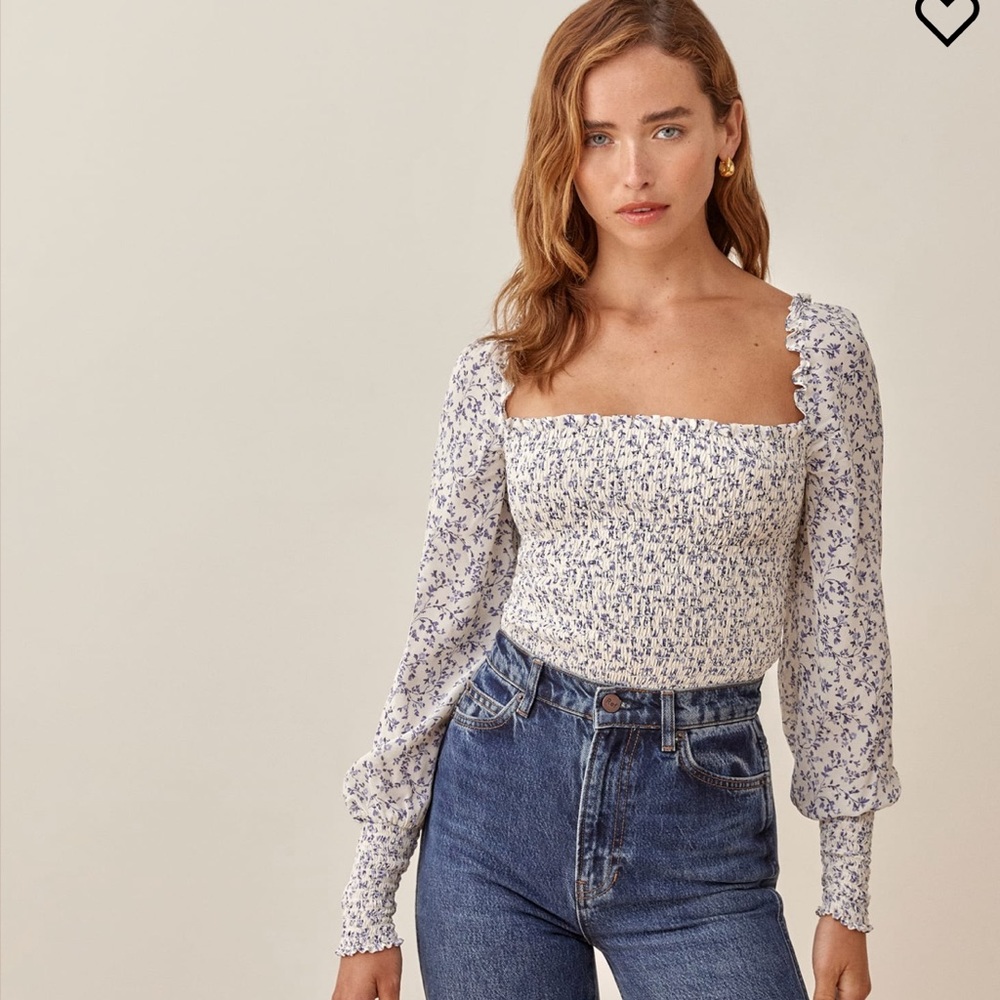 Reformation Pinto Top in Canal